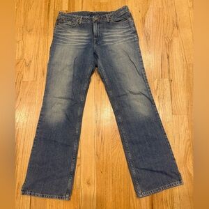 Lucky Brand Wonder Blue Bootcut Jeans with Distressed Details